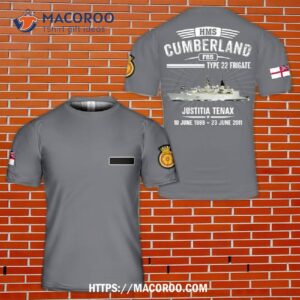Royal Navy Hms Cumberland (f85) 3D T-Shirt