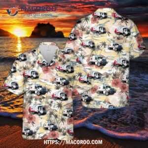 Rumpke Waste & Recycling Truck Hawaiian Shirt