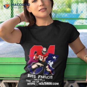 russ francis 1953 2023 patriots thank you for the memories t shirt tshirt 1