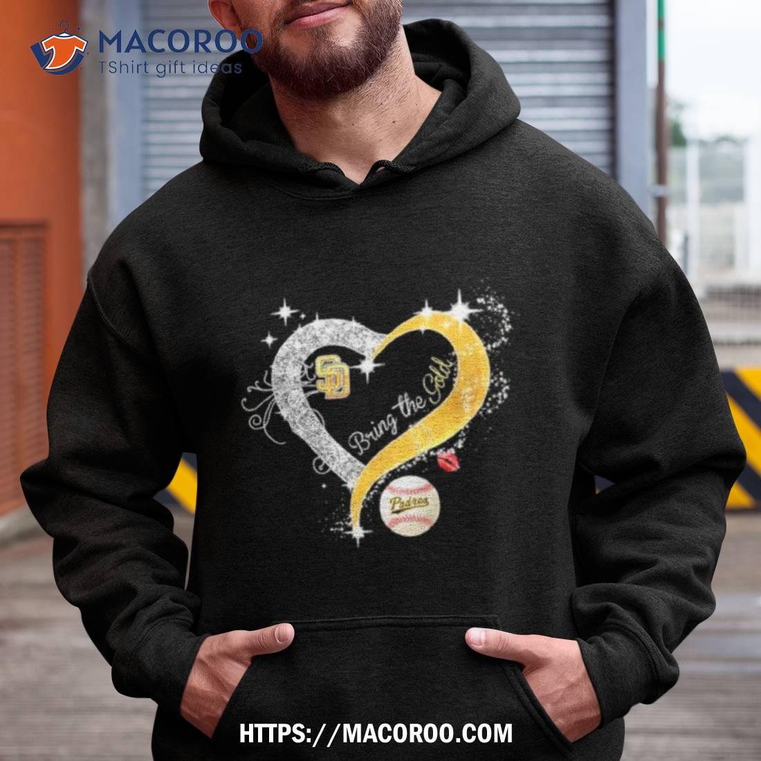San Diego Padres Bring The Gold Heart Love 2023 Shirt San Diego Padres Bring The Gold Heart Love 2023 Shirt