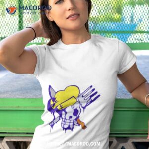sanji logo skull with knife and fork one piece shirt tshirt 1