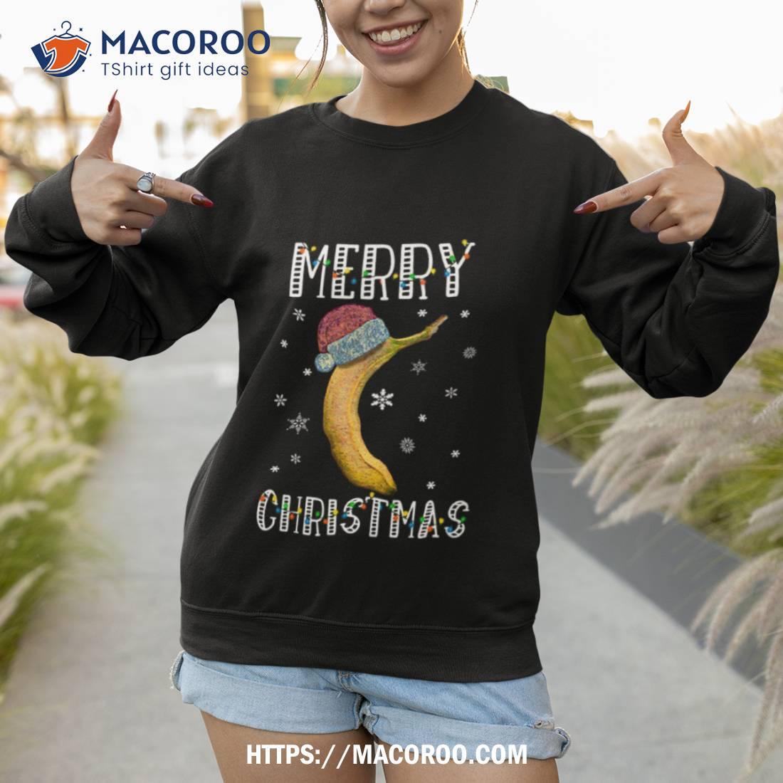 Santa Banana Merry Christmas Shirt Santa Banana Merry Christmas Shirt