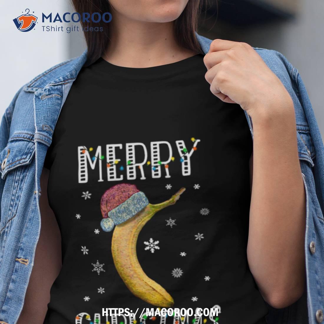Santa Banana Merry Christmas Shirt Santa Banana Merry Christmas Shirt