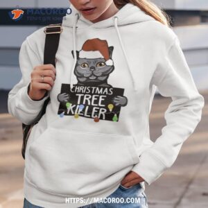 santa black cat christmas tree killer mugshot shirt hoodie 3