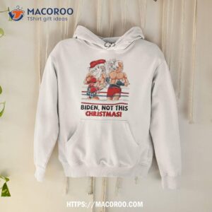 Santa Boxing Biden Not This Christmas Shirt