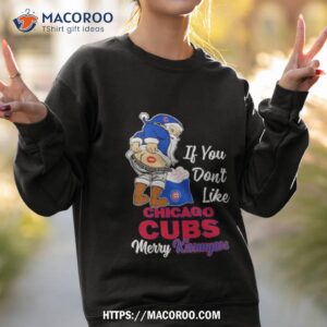 santa butt if you don t like chicago cubs merry kissmyass christmas shirt sweatshirt 2