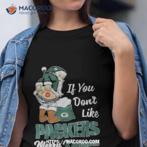 Santa Butt If You Don’t Like Green Bay Packers Merry Kissmyass Christmas Shirt