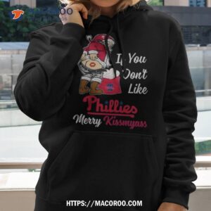 santa butt if you don t like philadelphia phillies merry kissmyass christmas shirt hoodie