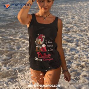 santa butt if you don t like philadelphia phillies merry kissmyass christmas shirt tank top