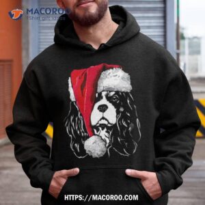 santa cavalier king charles spaniel christmas dogs shirt hoodie