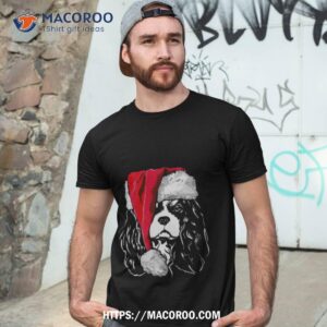 santa cavalier king charles spaniel christmas dogs shirt tshirt 3