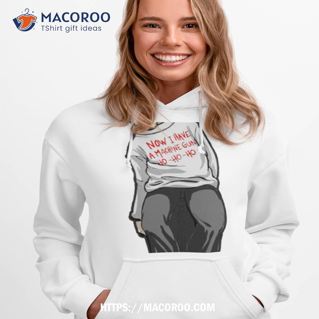 Santa Christmas Halftone Pattern Now I Have A Machine Gun Shirt Santa Christmas Halftone Pattern Now I Have A Machine Gun Shirt