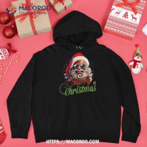 santa claus black afro african american merry christmas shirt hoodie