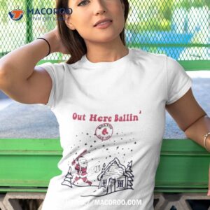 santa claus boston red sox out here ballin shirt tshirt 1
