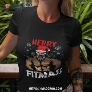 santa claus gym christmas gym xmas shirt tshirt 3