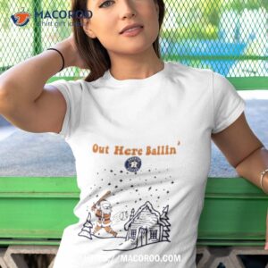 santa claus houston astros out here ballin shirt tshirt 1