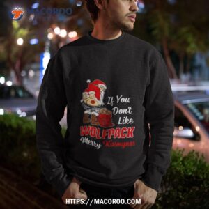 santa claus if you don t like nc state wolfpack merry kissmyass 2023 shirt sweatshirt
