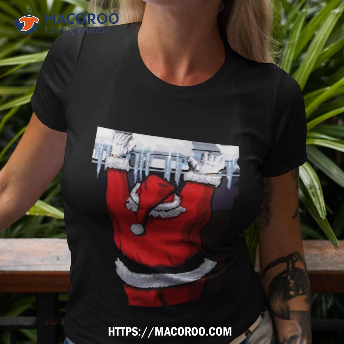 Santa Claus Is Hanging To Town Shirt Santa Claus Is Hanging To Town Shirt