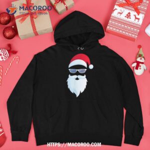 santa claus sunglasses funny christmas apparel shirt hoodie