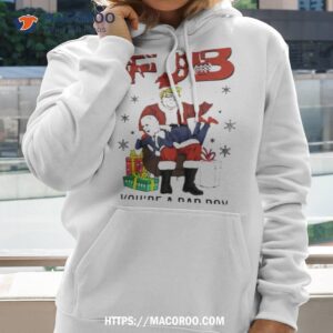 santa claus updated criteria naughty anti vaccine nice christmas shirt hoodie