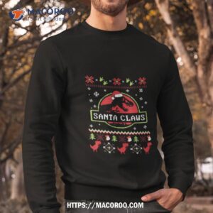 santa claws dinosaur 2023 christmas shirt sweatshirt
