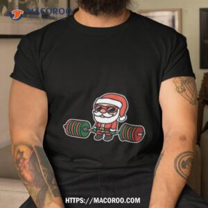 Santa Deadlift Gym Xmas Shirt