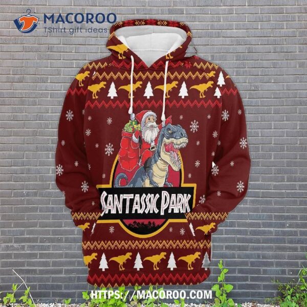 Santassic Park 3D Hoodie