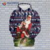 Santa Fishing All Over Print 3D Hoodie