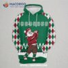 Golfer Santa All Over Print 3D Hoodie