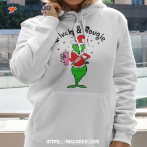 Santa Grinchy And Bougie Pink Tumbler Shirt
