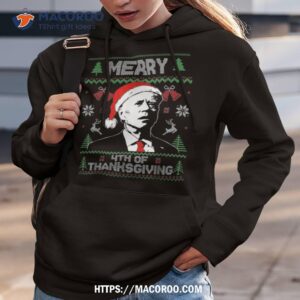 santa joe biden merry thanksgiving ugly christmas sweater t shirt hoodie 3