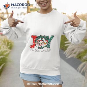 santa mickey joy to the world shirt sweatshirt