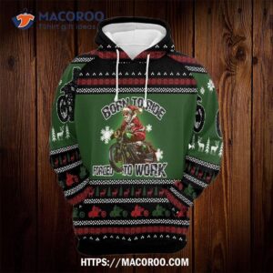 santa ride motor gosblue unisex 3d sublimation christmas pullover hoodie xmas sweatshirt funny 0