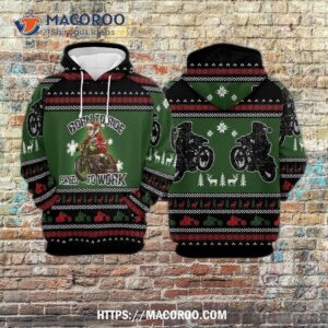 santa ride motor gosblue unisex 3d sublimation christmas pullover hoodie xmas sweatshirt funny 1