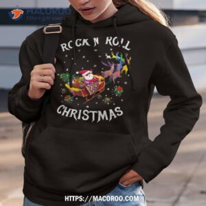 santa rock n roll christmas shirt hoodie 3