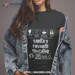 santa s favorite educator christmas ho ho shirt tshirt 2