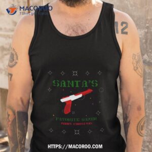 santa s favorite gamer christmas 2023 shirt tank top