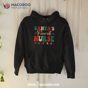 Santa’s Favorite Nurse Christmas Nurse Life Shirt