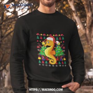 santa seahorse christmas shirt sweatshirt