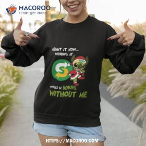 santa stitch admit it now working at subway would be boring without me shirt sweatshirt 1