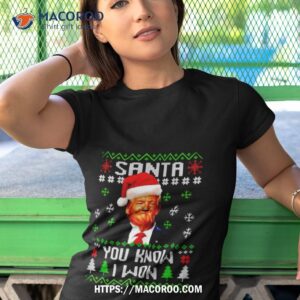 santa trump you know i won christmas shirt tshirt 1