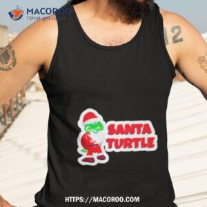 santa turtle merry christmas shirt tank top 3