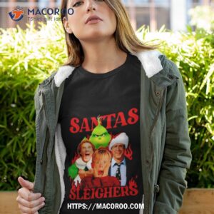 santas sleighers christmas rock tour shirt for gift tshirt 4