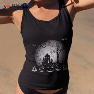 scary pumpkin happy halloween party shirt tank top 2