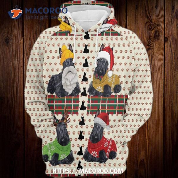 Scottish Terrier All Over Print 3D Hoodie