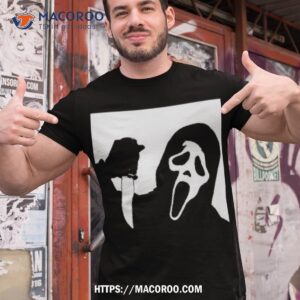 Scream Ghost Face Black And White Box Shirt