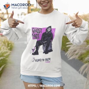scream ghost face scared to death t shirt sweatshirt 1