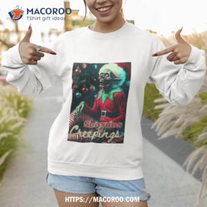 seasons creepings christmas zombie elf shirt sweatshirt 1