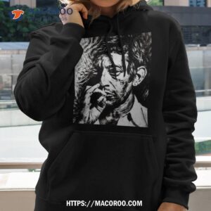 serge gainsbourg noirs ne dessin blanc graphique shirt hoodie 2