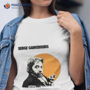 serge gainsbourg portrait graphic shirt tshirt